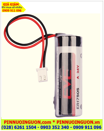 EVE ER17505; Pin nuôi nguồn EVE ER17505 (17mmx50.5mm) lithium 3.6v A 3600mAh chính hãng